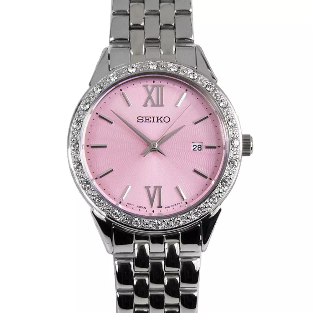 Seiko Ladies SUR693P1 Quartz Pink Dial - Jam Tangan Wanita SUR693