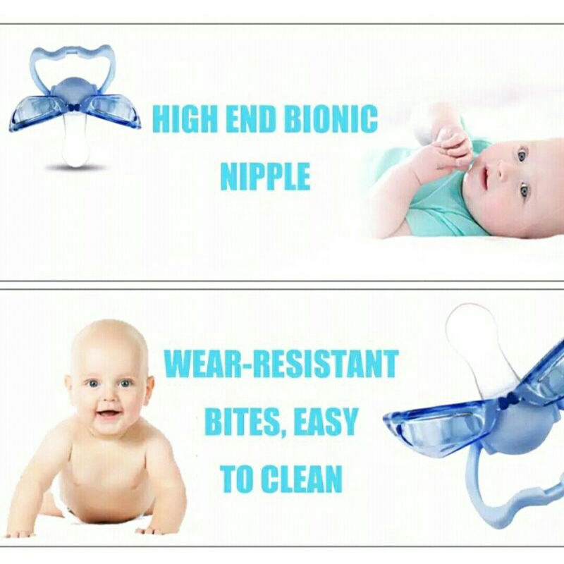 Empeng Bayi Empeng orthodontics bpa free dengan penutup Dot Silikon Bayi buka tutup bpa free-1