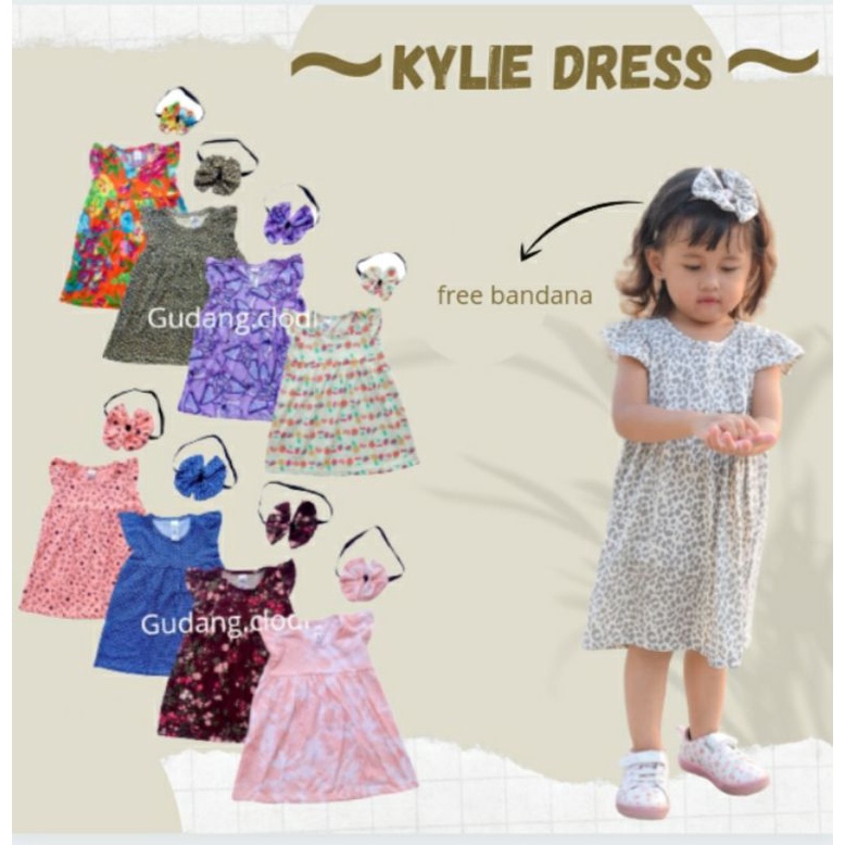 RL KYLIE DRESS ANAK 1-4 TAHUN GUDANG.CLODI