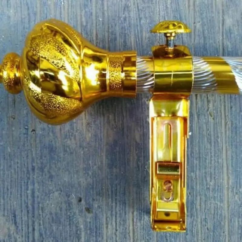 Batang Gorden Pintu / Tongkat Gorden Full Set / Rollet Gorden /Batang Gorden Murah