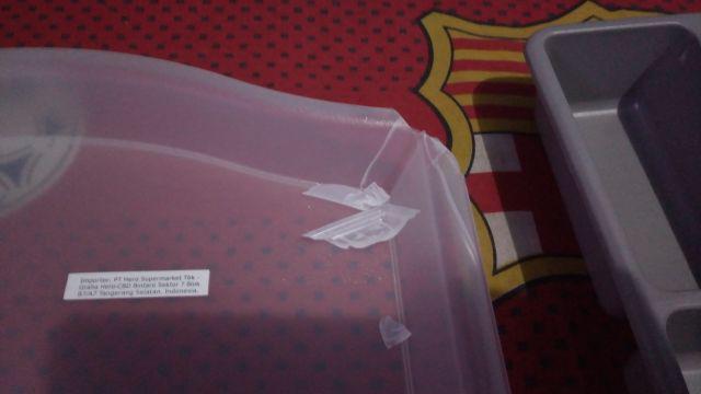 Smla Baki Nampan Tempat Saji Peralatan Dapur, 52x35 Cm, Transparan