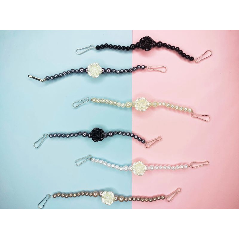 Kaitan Masker Mutiara Murah/ Strap Masker Hijab Berkualitas /Kaitan Masker Kekinian