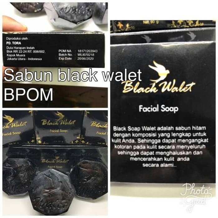 SABUN BLACK WALET BPOM - BLACK WALET FACIAL SOAP