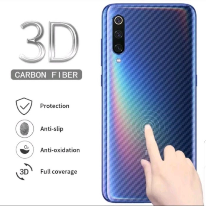 Back Skin Carbon Realme 8 4G - Skin Carbon Realme 8 4G