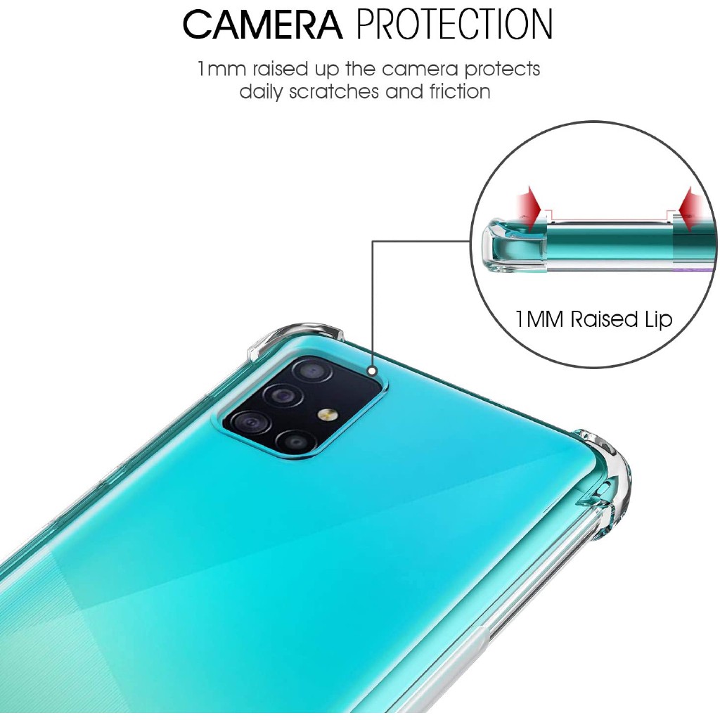 Soft Case Silikon Samsung Galaxy A31 Bening Transparant Airbag Anti Crack