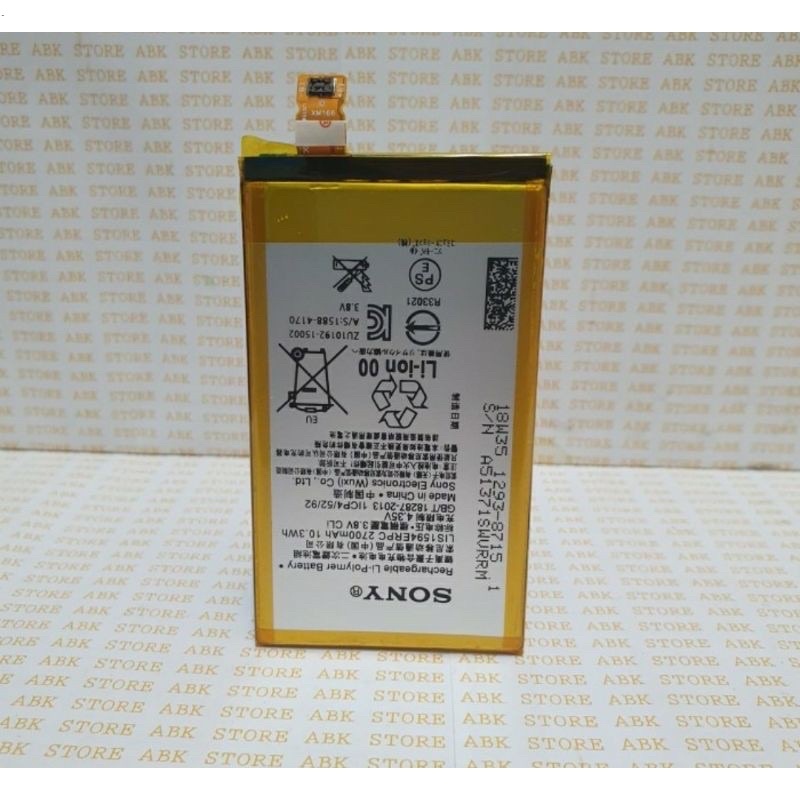 BATTERY BATRE BATERAI SONY XPERIA Z5 COMPACT / Z5 MINI 4.6" SO-02H SO02H E5823 E5803 ORIGINAL