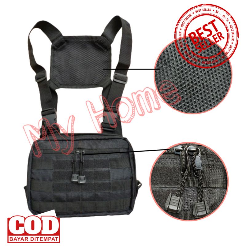 Tas Dada Chest Bag Tactical Army