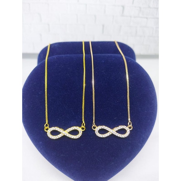 KALUNG KOYE ITALI SANTA+ INFINITY MP FULL/ KALUNG PERAK ASLI SILVER 925 LAPIS EMAS/KALUNG FASION WANITA TERBARU