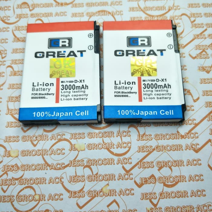 Baterai Battery GREAT Double Power Blackberry BB Strom Tour 8900 , D-X1 DX1