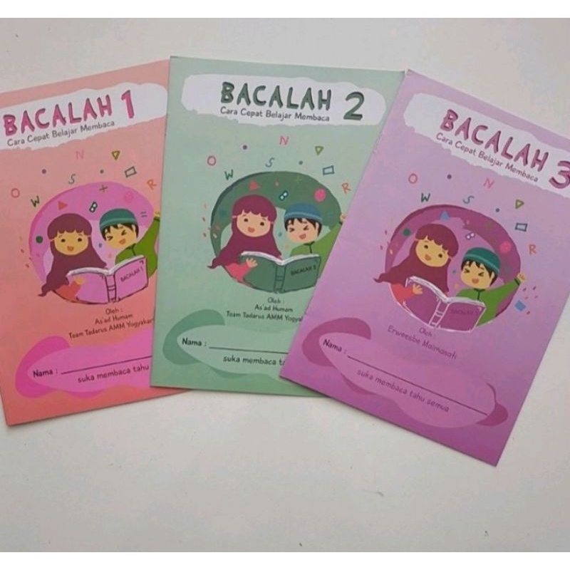 Buku bacalah jilid 1 sampe 3 buat anak anak belajar membaca