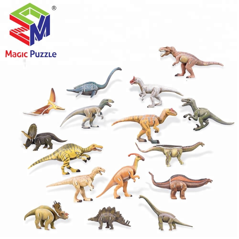 Mainan Puzzle 3D Dinosaurus THE LOST WORLD - Hadiah Kado Anak B368-18