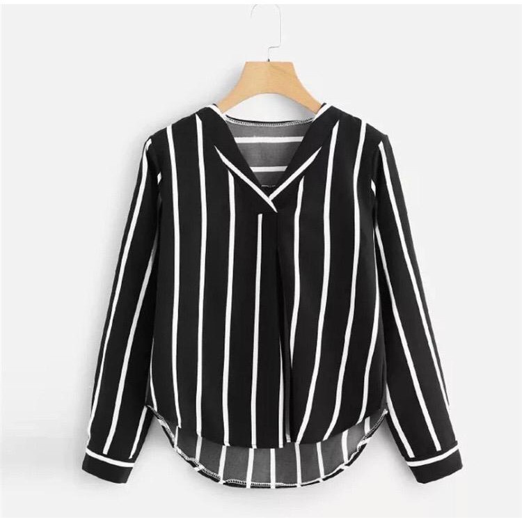 Tq88indonesia Baju Atasan wanita Terbaru / WESTIE BLOUSE OVERSIZE / Blus Salur / Ootd Kekinian