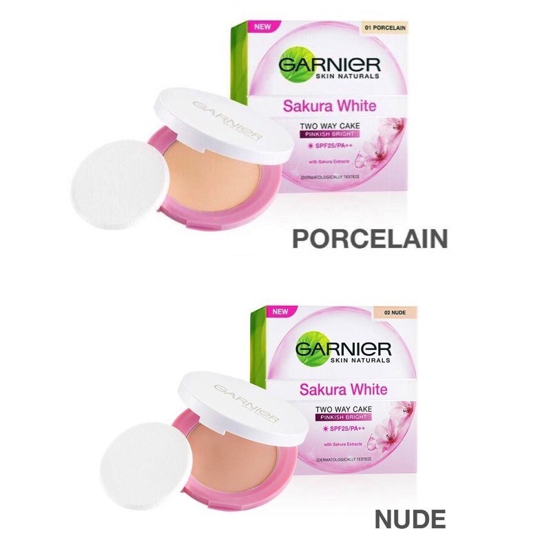 Garnier Sakura White Pinkish Bright Two Way Cake