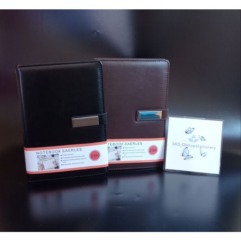 

agenda/noteebok buku catata n 25 k kulit magnetik tebal A5