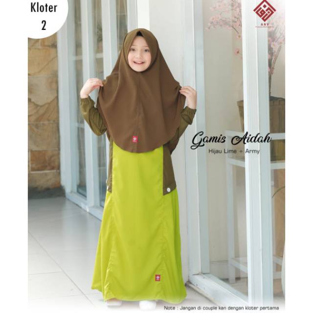 ANV - Gamis Aidah Series /Gamis Aidah Kids / Gamis Anak