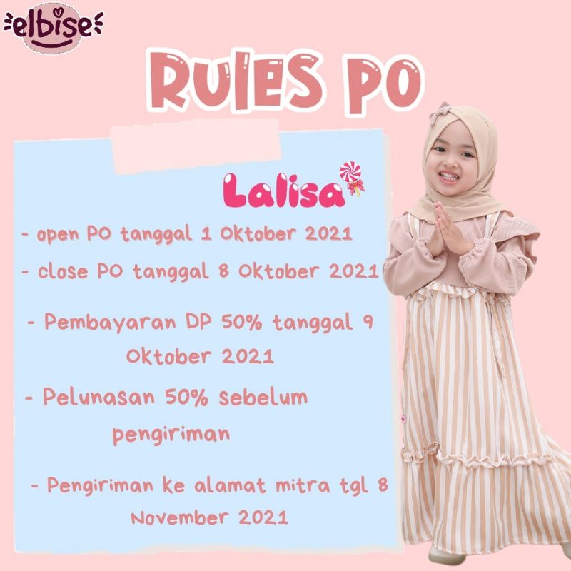 gamis overall anak terbaru lalisa by elbise
