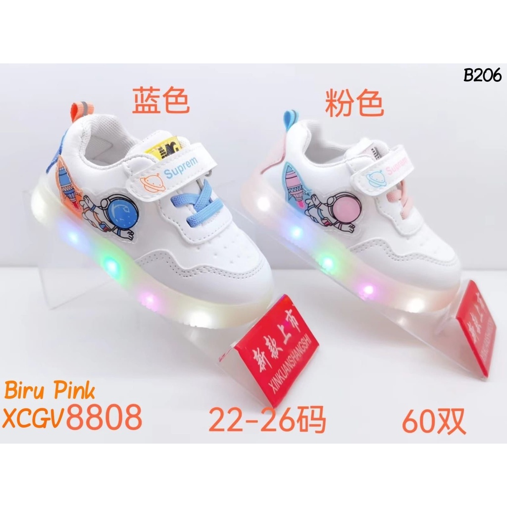 7.7  TERMURAH sepatu  anak cewek Lampu nyaman dipakai (COD) #Shopeehaul