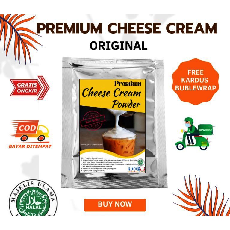 

500 Gr Premium Cheese Cream Powder Original / Bubuk Topping Cheese Krim / Krim Keju / Topping Keju / Topping Minuman