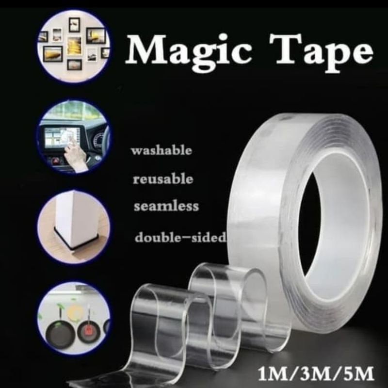 

NANO DOUBLE TAPE JOYKO NDST A01-20 | PITA PEREKAT TRANSPARANT 2 SISI | DOUBLE TAPE BENING 2cm x 1m