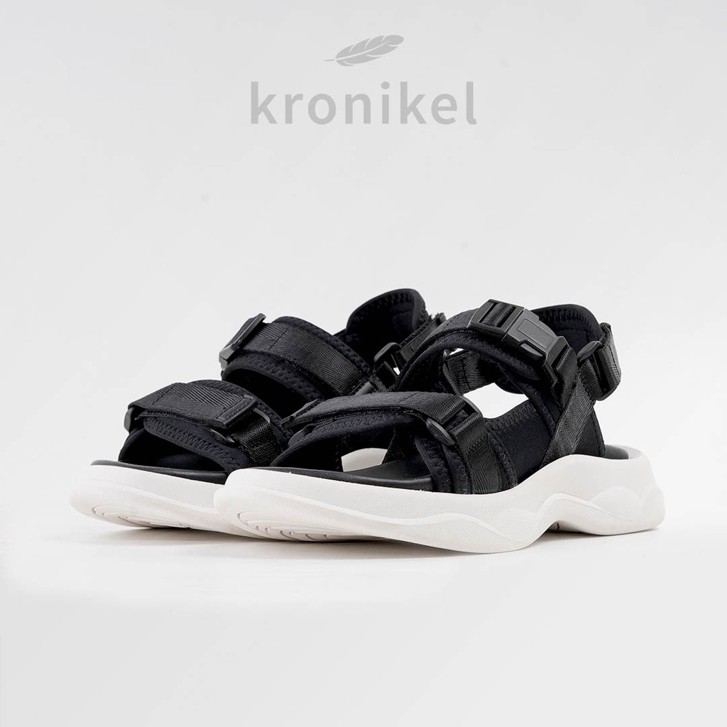 [PREMIUM LOKAL BRAND] KRONIKEL PROJECT // LEVI 2-in-1 Sandals - Classic Black