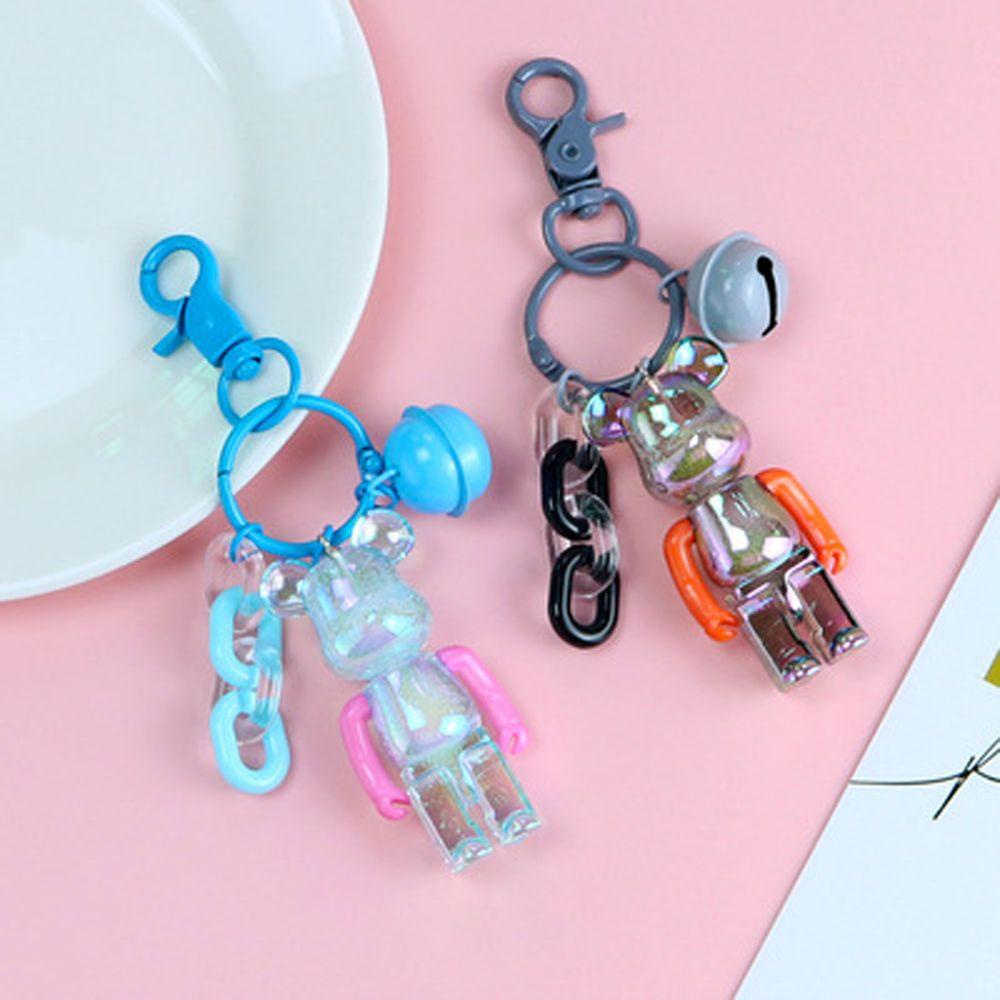 [Elegan] Gantungan Kunci Wanita Perempuan Violent Bear Bubble Transparan Bear Key Pendant