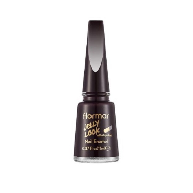  FLORMAR  JELLY LOOK NAIL ENML PTNT BLACK LEATHER 11ml 