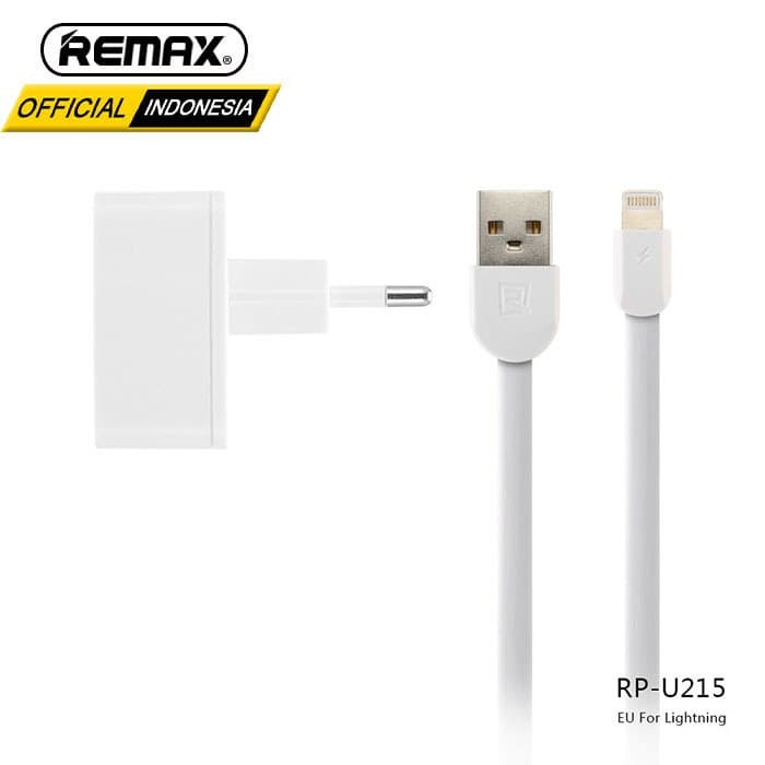 REMAX 2.4 A Dual USB Charger &amp; Data Cable For Lightning RP-U215