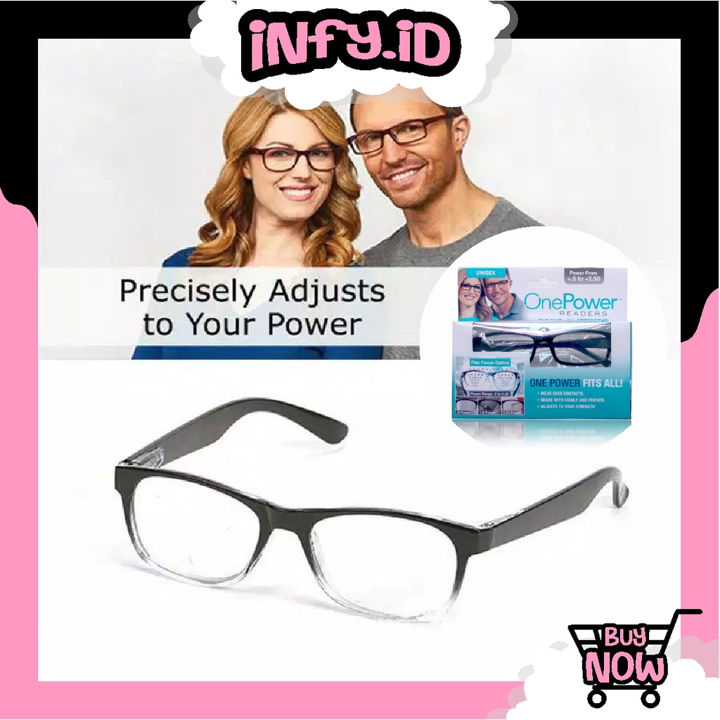 INFY - R450 Kacamata Baca Plus Auto Focus Adjusment Ajaib One Power Readers Untuk Pria Dan Wanita