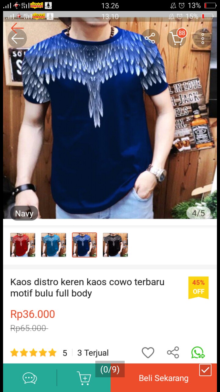 Kaos Cowok Distro Keren Terbaru Motif Elang