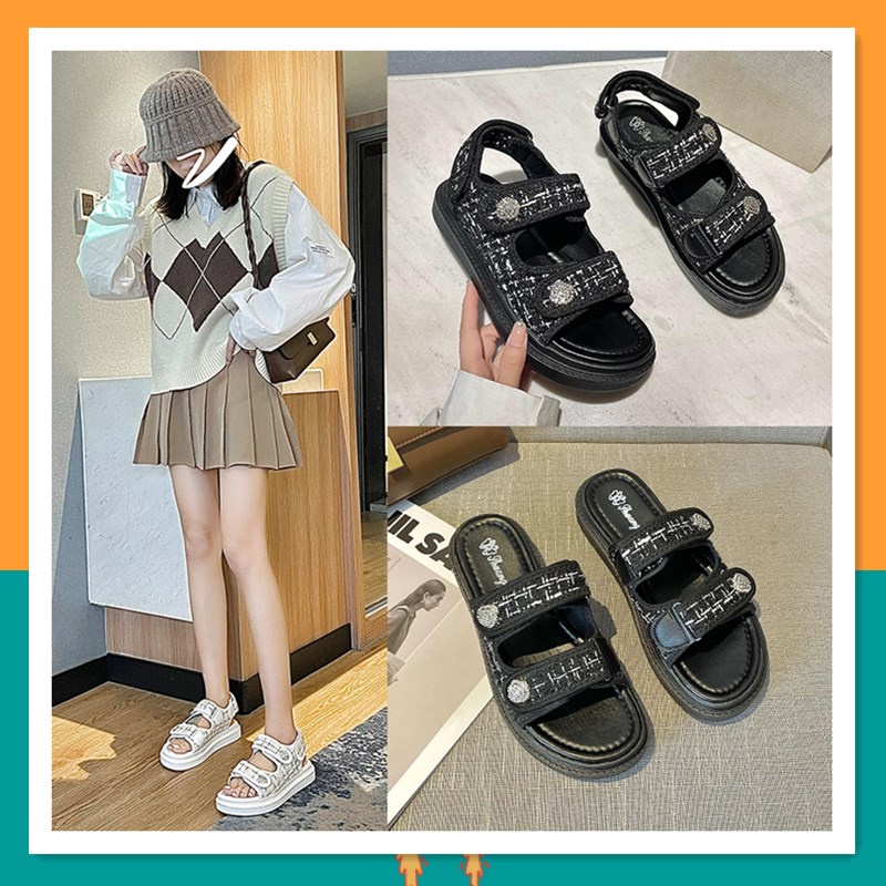 [BISA COD] SANZEIL Sandal Sol Tebal Korean Style Sandal Wanita