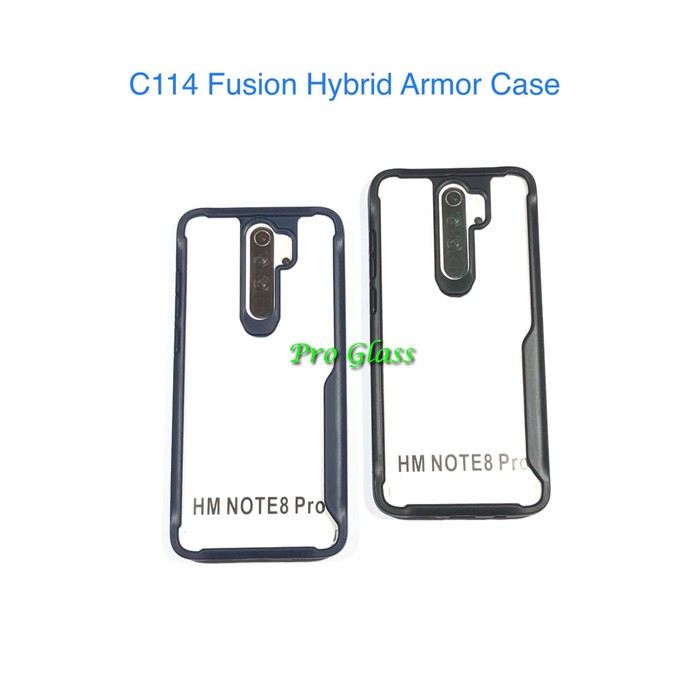 C114 Xiaomi Redmi 8A / Redmi Note 8 / Note 8 PRO Fusion Hybrid Premium Armor Case Silicone Acrylic