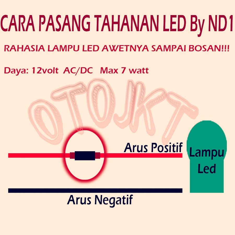 TAHANAN LAMPU LED MOBIL MOTOR SUPER AWET !!! By ND1