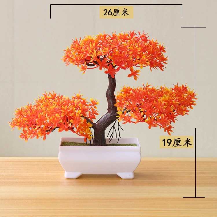 COD Tanaman Artificial Plants Decoration Bonsai Ornamen Pot Bonsai Tanaman Bunga Pajangan Dekorasi Rumah Tanaman Hias Plastik Murah Impor