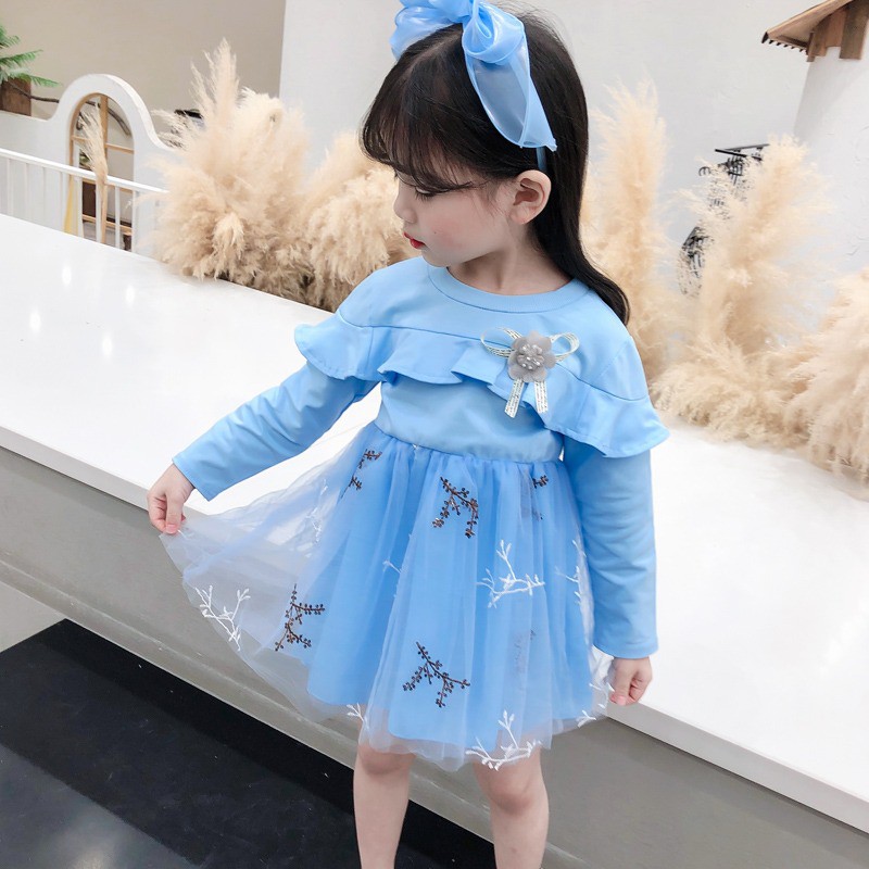 HappyOliver DRESS CLAIRE BRANCH EBV Baju Dress Anak Perempuan Import 6 bulan - 4 TahunBaju /Dress Bayi Perempuan/Gaun Bayi Perempuan/Dress Pesta/Dress Bayi