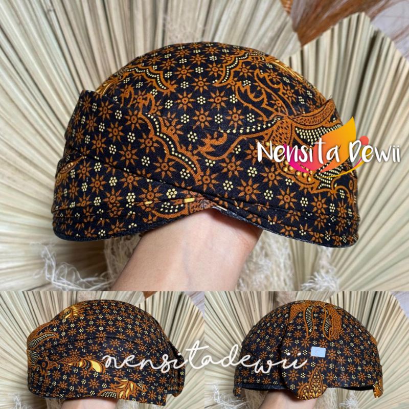 Blangkon Solo Jarik - Motif Truntum Merak