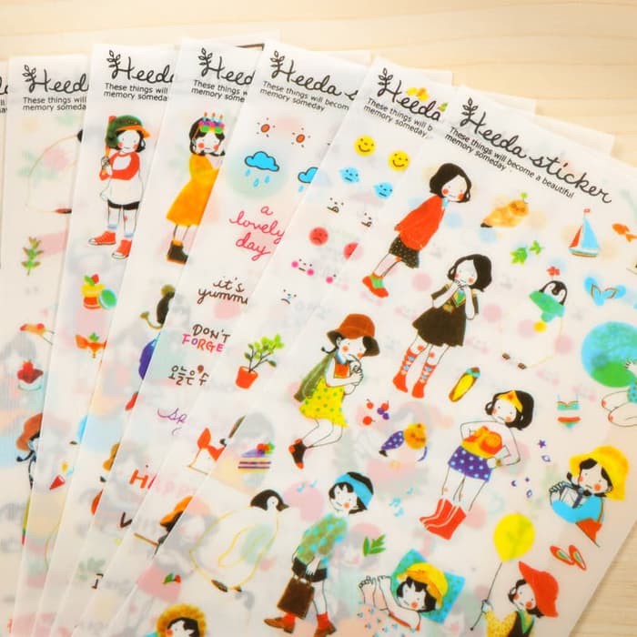 HEEDA Diary Deco Stickers - Beautiful Memories (6pcs)