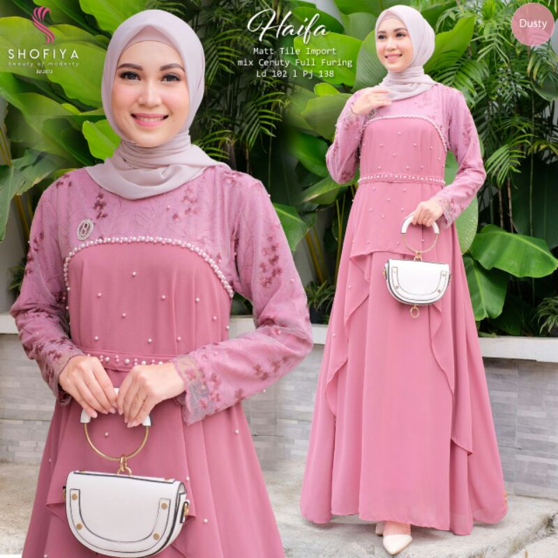 BROKAT HAIFA. RAANA,SHARISHA Maxi Dress Ori by Shofiya