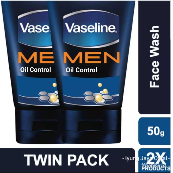Vaseline Men Facial Wash 50gr x 2pc Oil Control