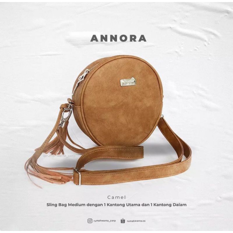 Tas Selempang Annora Premi Camel Rumah Warna