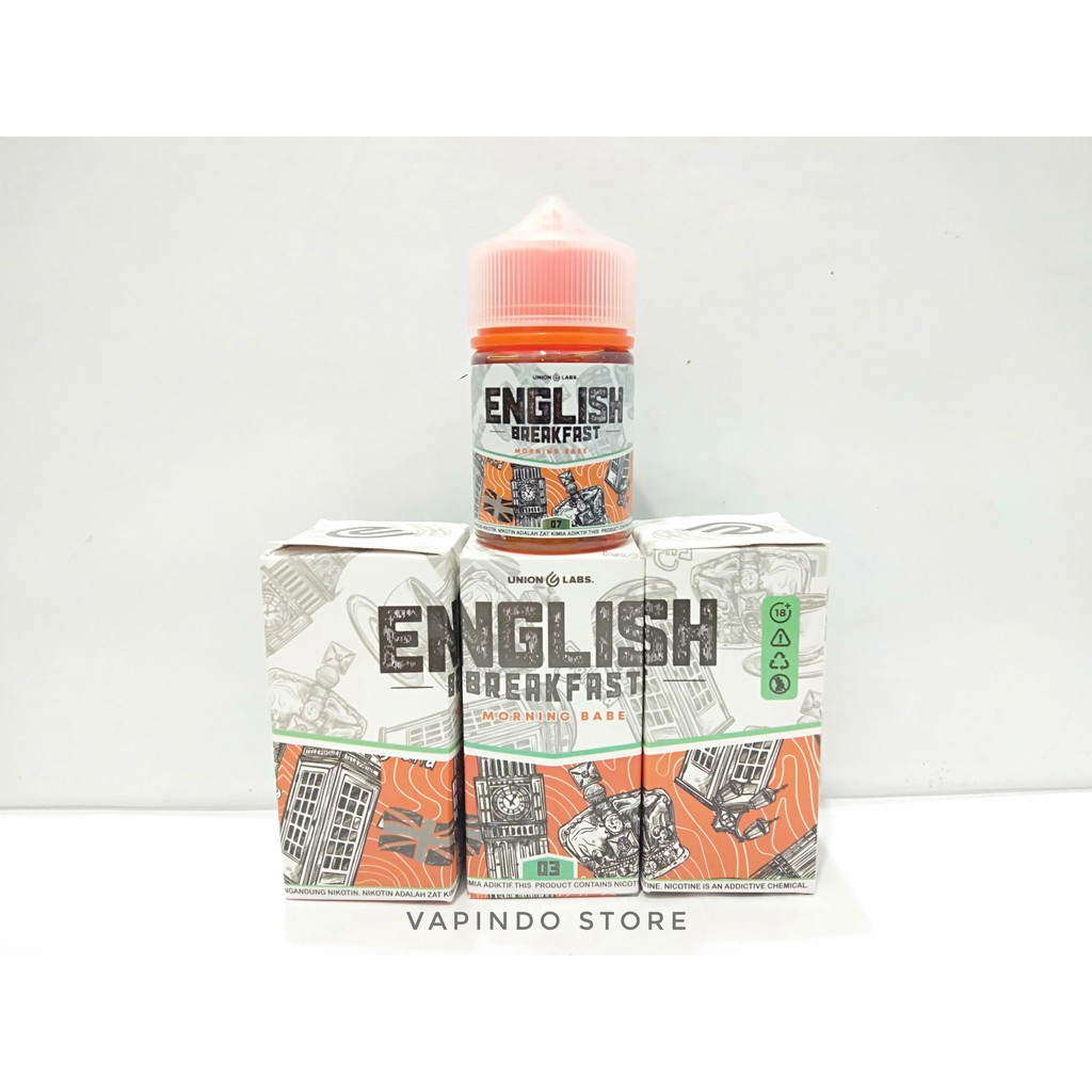 ENGLISH BREAKFAST MORNING BABE 60ML 3MG BY UNIONLABS E LIQUID VAPE