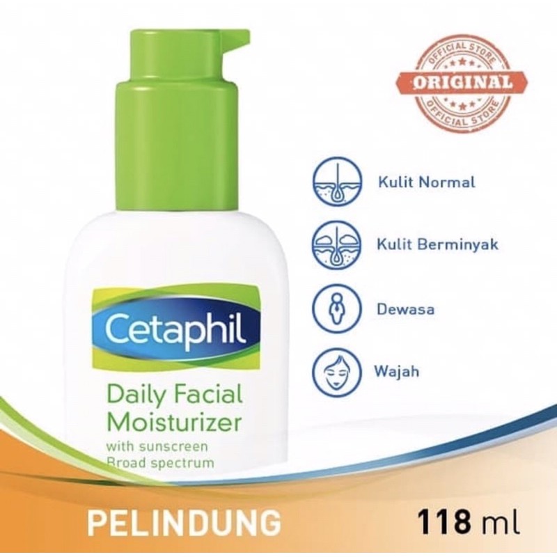 Cetaphil daily facial moisturizer with sunscreen 118 ml