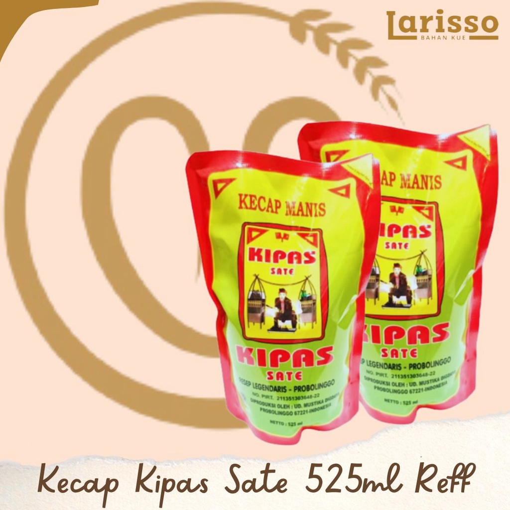 

KECAP MANIS CAP KIPAS SATE 525ML REFFIL