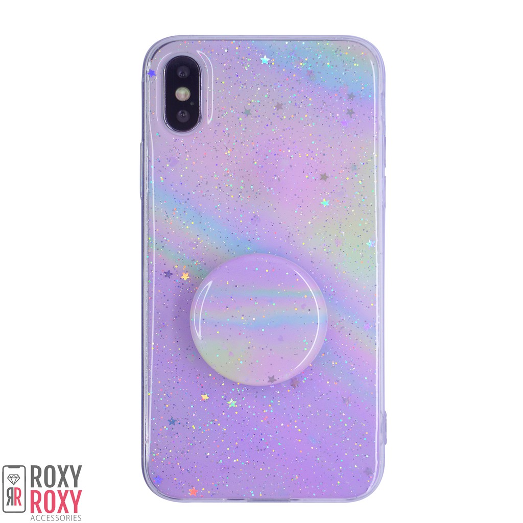 Roxyroxy - Realme C21 Realme C11 C12 C15 C17 Realme 7i Softcase Motif Rainbow Bonus Popsocket