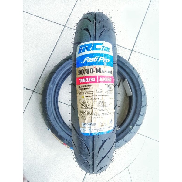 Ban IRC Fasti Pro 14 nik baru barang ori 90/80-14 soft compound TL Racing only
