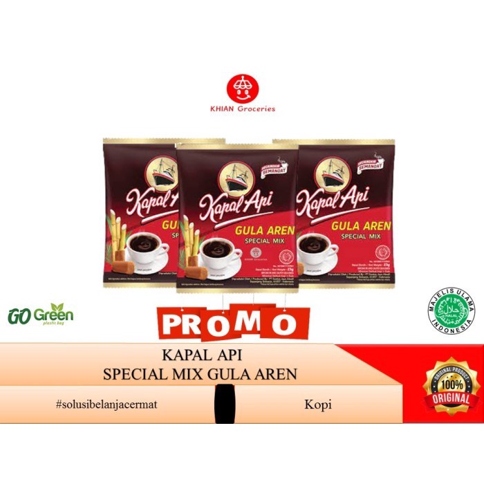 

Kapal Api Special Mix Kopi Plus Gula Aren 15 Sachet