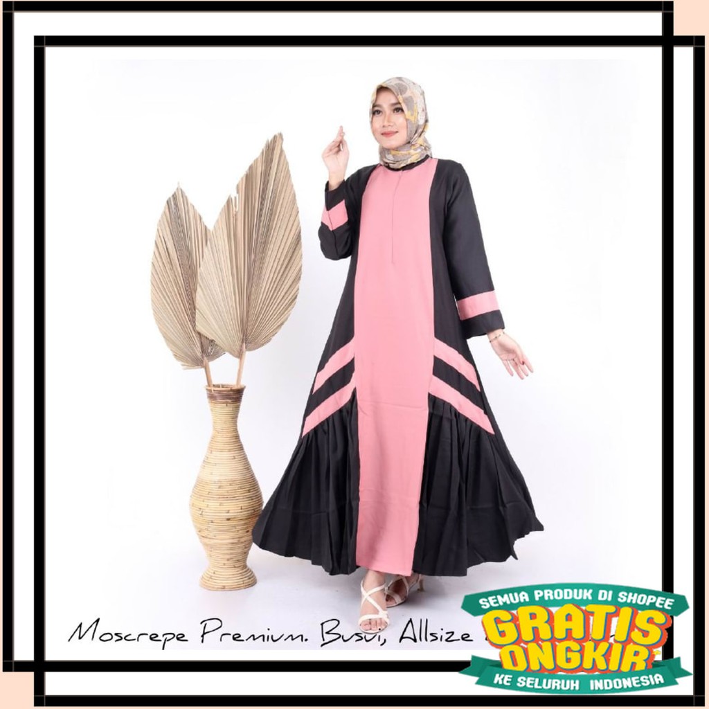 SOLO KERIS FULL BROKAT RUFFLE BENANG RAJA TENUN / BATIK KALONGAN | GAMIS FASHION TERBARU