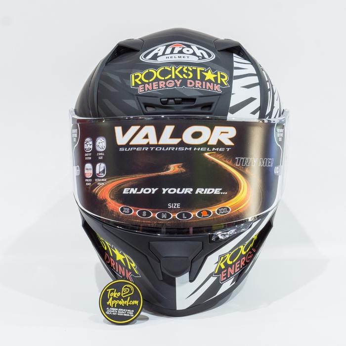 NEW AIROH HELMET - VALOR - ROCKSTAR MATT