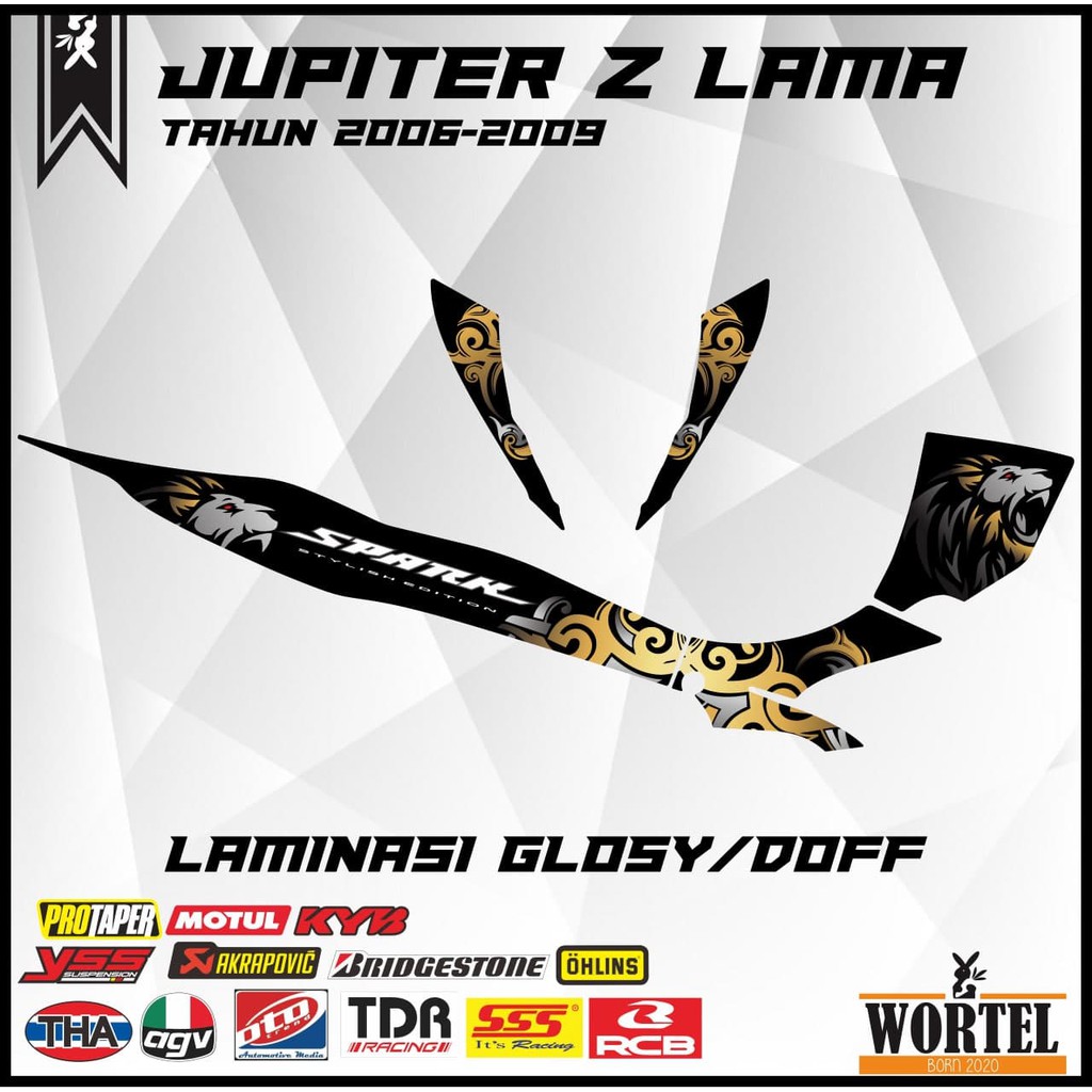 Striping Jupiter Z Lama-Stiker Lis Jupiter Z lama/Burhan Keren Tribal Tahun 2006-2009