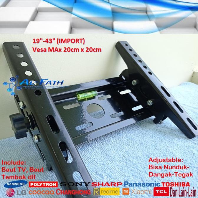 Bracket Tv Polytron 19 S/D 43 Inch Import Quality Garansi 100% Cocok