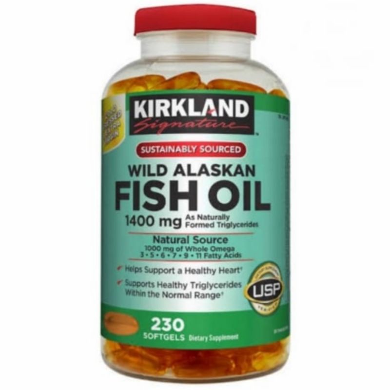 Kirkland wild Alaskan Fish Oil 1400 mg 230 Softgels